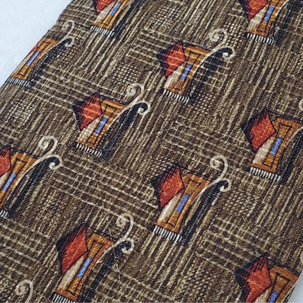 Robert Talbott‎ Classic Patterned Silk Tie. Size OS